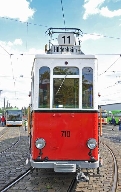 Die legendäre "Rote 11", die nach Hildesheim fuhr.