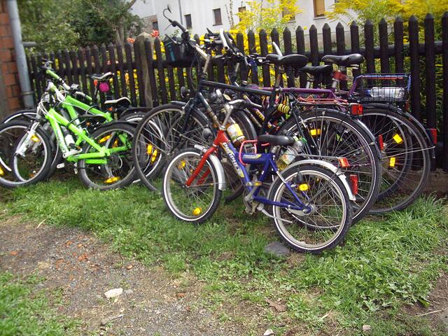 Familienausflug mit dem Fahrrad nach Amönau