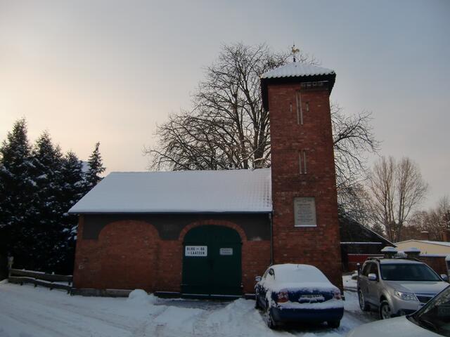Altes Feuerwehrhaus der ehemalig selbständigen gemeinde Laatzen mit Schlauchturm am Alten Markt