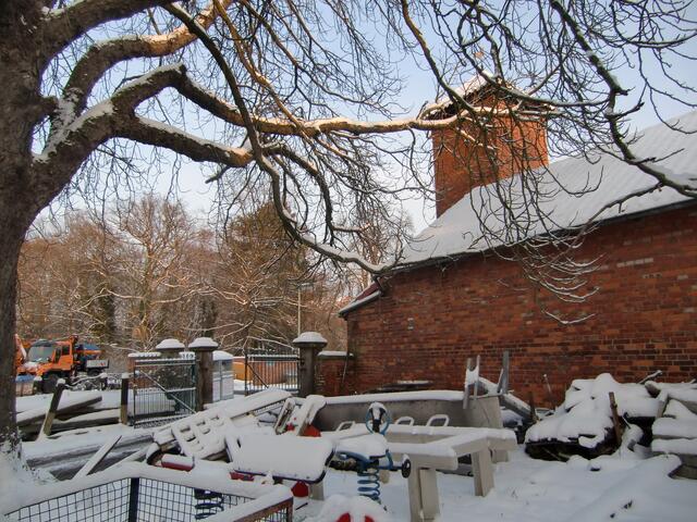 Lagerplatz des Bauhofs