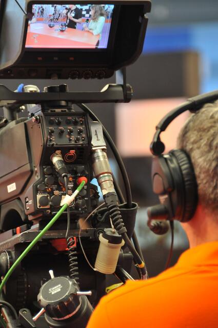 IdeenExpo in Hnanover: Auch das Fernsehen war dabei.