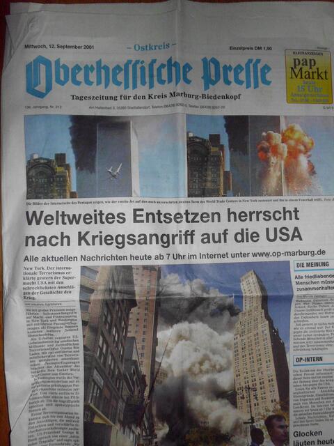 Titelblatt der OP vom 12.09.2001