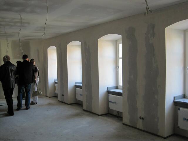 Im geplanten Seniorentreff in der 1. Etage.