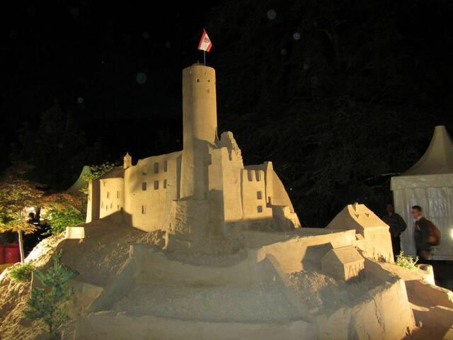 Burg bei Nacht