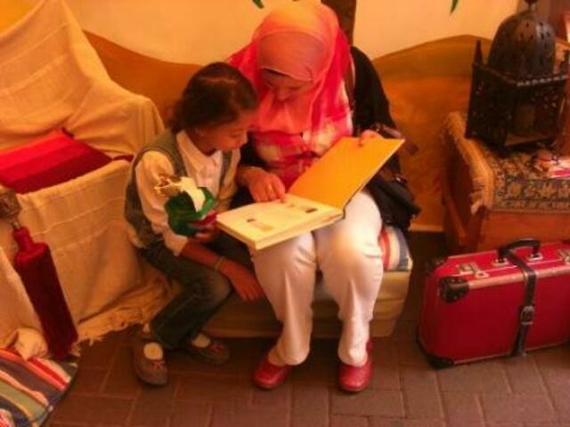 Besuch in Annes Lese- & Erzähloase beim Stadtteilfest Nordend.