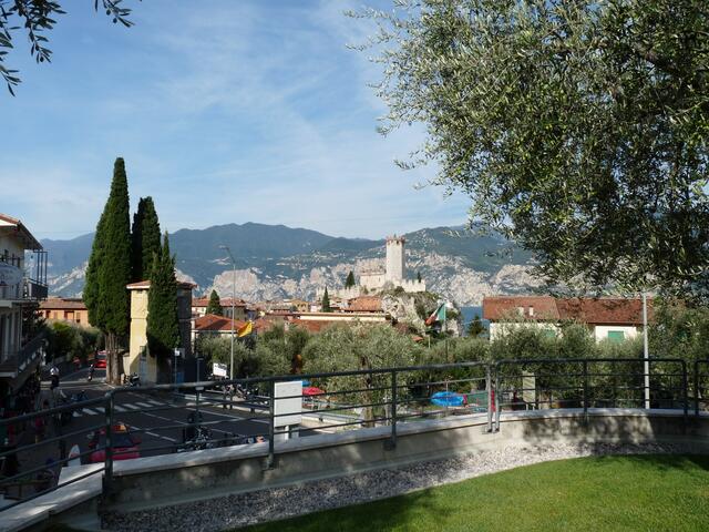 Die Burg konnten wir auch gut von unserem Balkon aus sehen