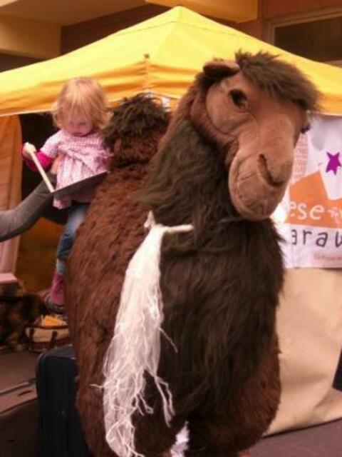 Besuch in Annes Lese- & Erzähloase beim Stadtteilfest Nordend.