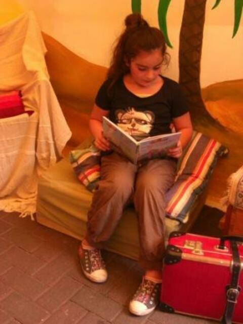 Besuch in Annes Lese- & Erzähloase beim Stadtteilfest Nordend.