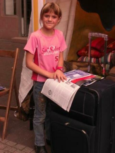 Besuch in Annes Lese- & Erzähloase beim Stadtteilfest Nordend.