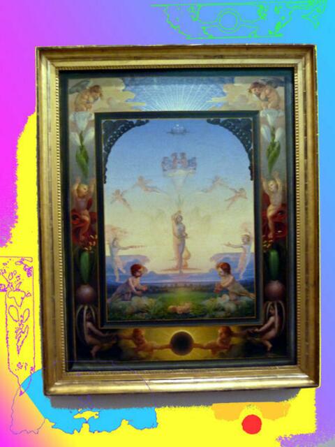 Der Kleine Morgen RUNGEs - 1808, Kunsthalle Hamburg; Mutante als Hommage der ars evolutoria an PORs Werk. 18-9-11. werner hahn