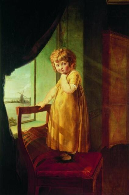 Die kleine Perthes - RUNGE 1805 - Weimar, Staatliche Kunstsammlungen.