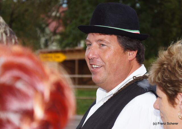 Bayerisch-ungarischer Oxentag.  Istvan Palfi, Bürgermeister der Gemeinde Böcfölde