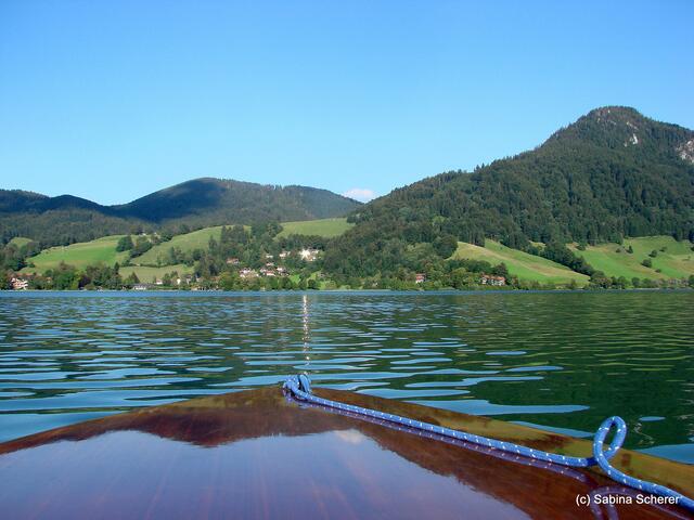 Sommerbilder 2011 - unterwegs in Deutschland. Impressionen vom Schliersee und seiner Umgebung. Sonnenfunkeln