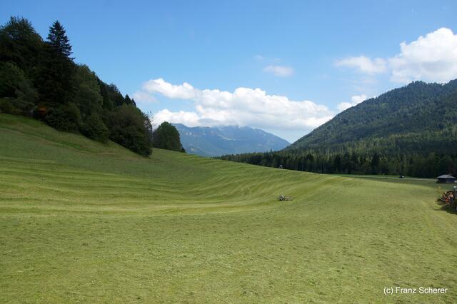 Sommerbilder 2011 - unterwegs in Deutschland. Impressionen vom Schliersee und seiner Umgebung. Blick zum Mangfallgebirge