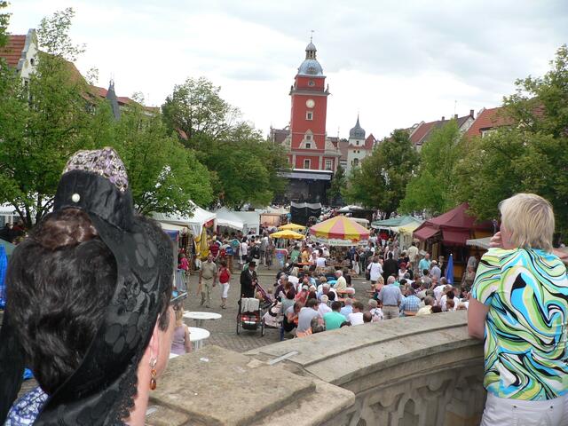 Hessischer Blick über den Marktplatz zum Rathaus