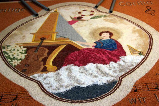 Erntedankteppich in St. Pankratius, Augsburg