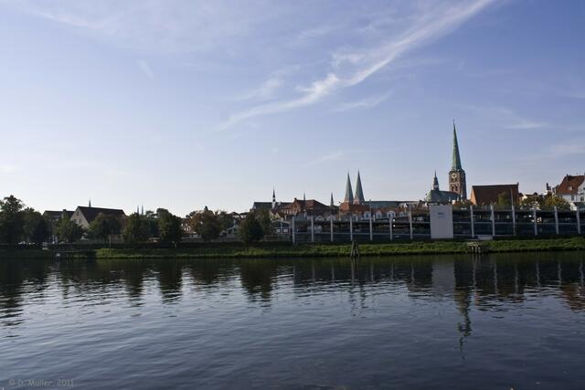7 Türme von Lübeck, mal aus anderer Perspektive.