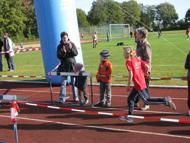 Janine Bochnick beim Zieleinlauf.