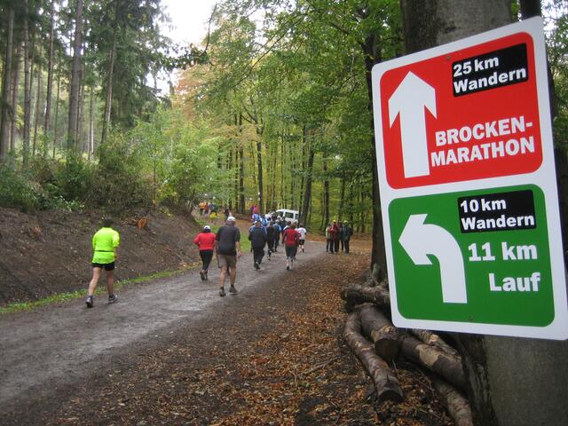 An der 11 km Strecke, Streckenteilung