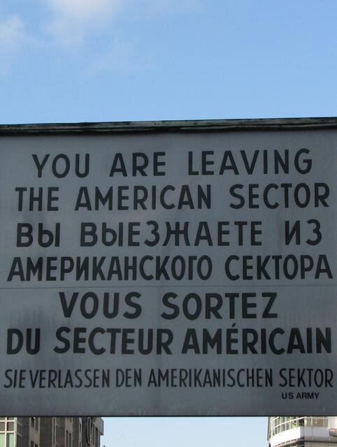 Checkpoint Charlie in Berlin