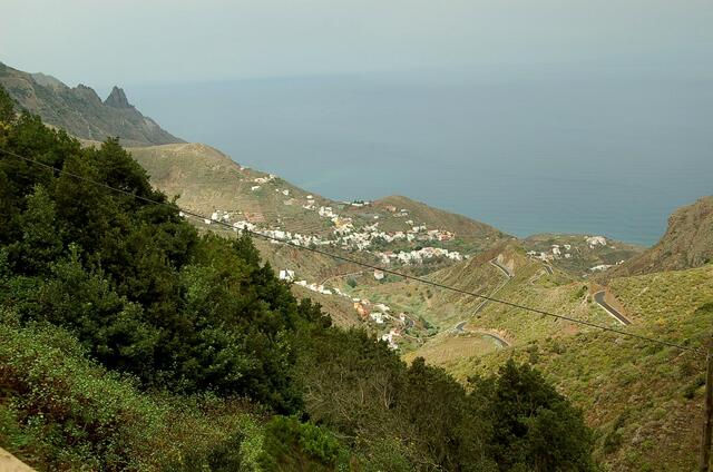 Anaga-Gebirge Nordseite mit Blick auf Taganana