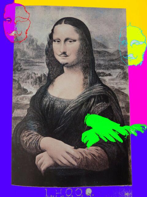 Anti-Kunst-Mona-Lisa: Duchampismus siehe Artikeltext. Transportage werner hahn.