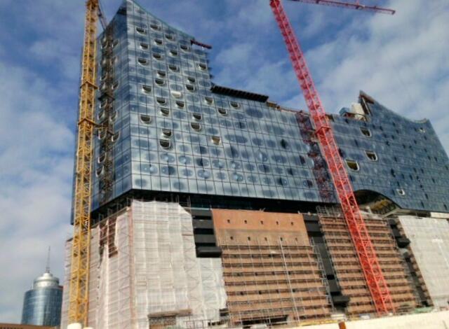 Bau der Elbphilharmonie