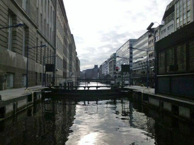 Schleue am Elbe-Alster-Fleet