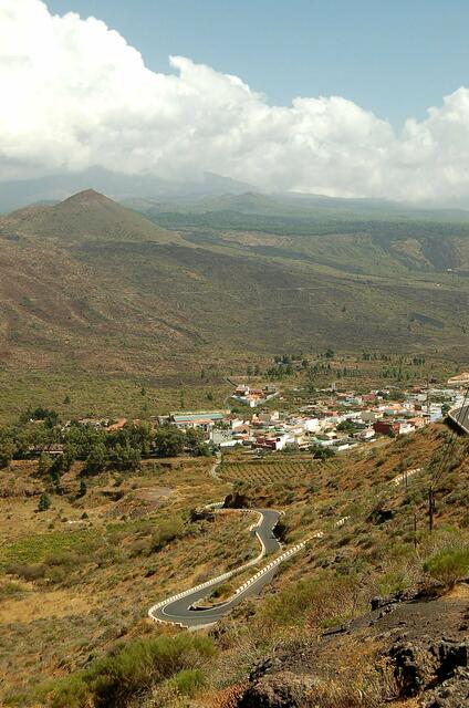 Blick zurück auf Santiago del Teide