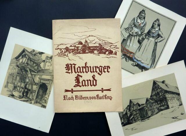 RARITÄT: a&s-Installation: Marburger Land -1927- Bilder von Karl Lenz. a&s. W.H. 29/12/10.