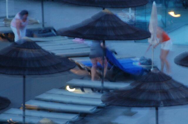 Perfekt, mit Meerblick - sollen die anderen sehen, wo sie bleiben