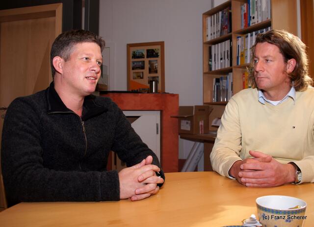 Schreinerei Sedlmeyr Rinnenthal - Br. Bert Meyer (links) und Werner Sedlmeyr