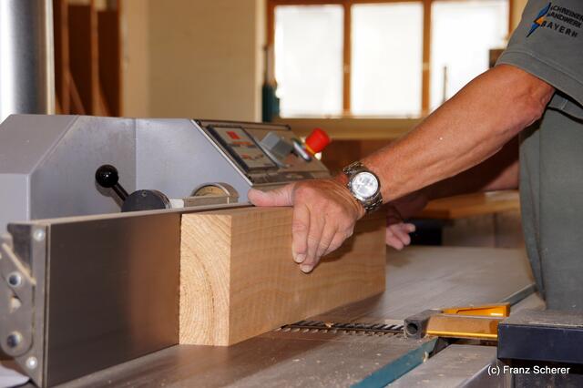 Schreinerei Sedlmeyr Rinnenthal - Blick in den Werkstattbereich