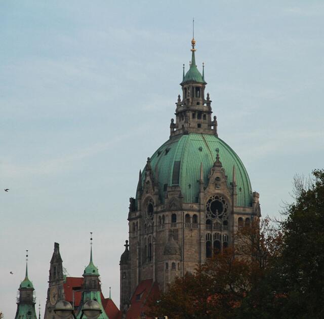 Blick zurück zum Neuen Rathaus