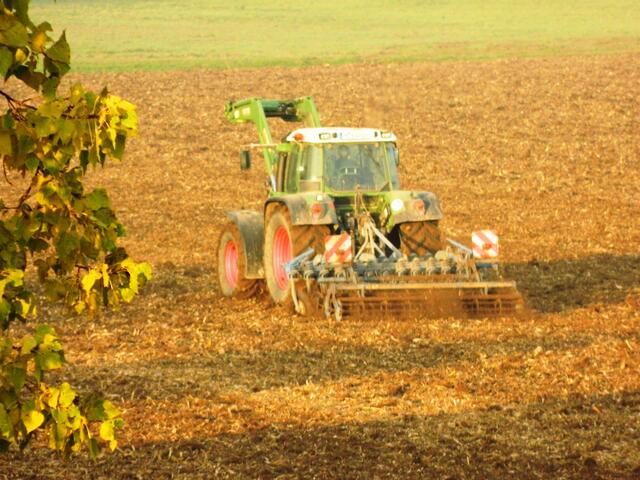Am nächsten Morgen wird das Feld für das kommende Jahr vorbereitet
