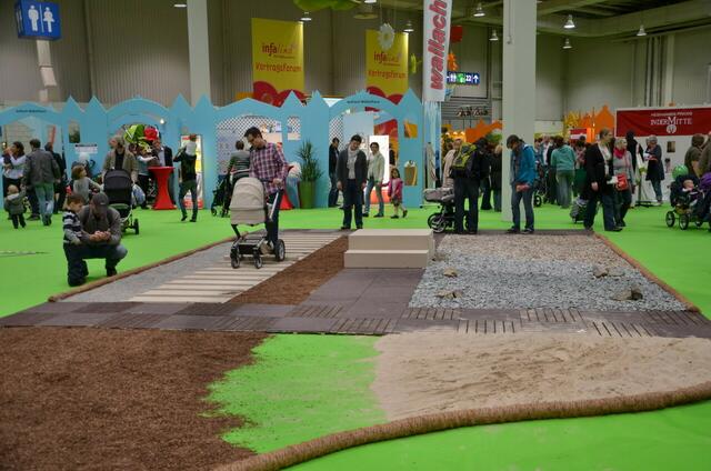 Die Kinderwagen-Teststrecke...