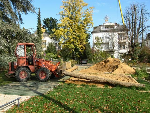 Abriss des Sandkastens (31.10.2011)