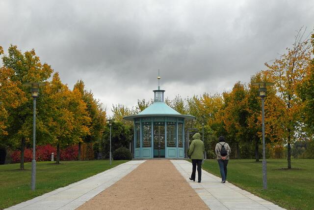 Auf dem Weg zum Monopterus, dem Säulentempel