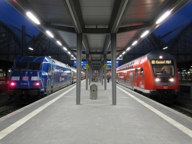 InterCity und RegionalExpress nach Kassel