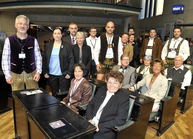 Die Bayerische Bürgerdelegation in der Kreuzkirche in Bonn