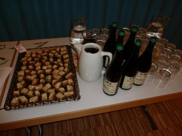 Prickelnder Cidre mit Kürbis - Butterbrot