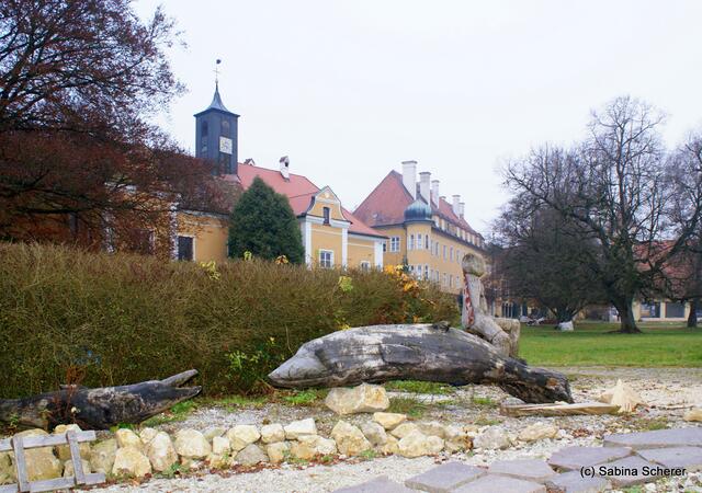 Spätherbst-Impressionen auf Schloss Blumenthal (Bayern) am 13.11.2011