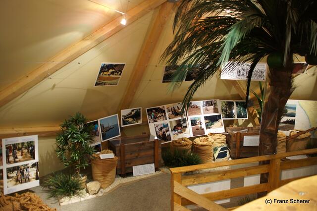 Das Mercateum in Königsbrunn. Auf fünf Ebenen werden die Stationen des Welthandels dokumentiert