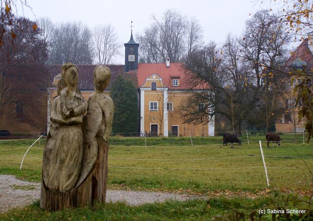 Spätherbst-Impressionen auf Schloss Blumenthal (Bayern) am 13.11.2011