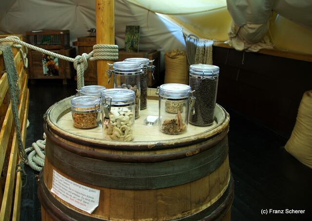 Das Mercateum in Königsbrunn. Auf fünf Ebenen werden die Stationen des Welthandels dokumentiert