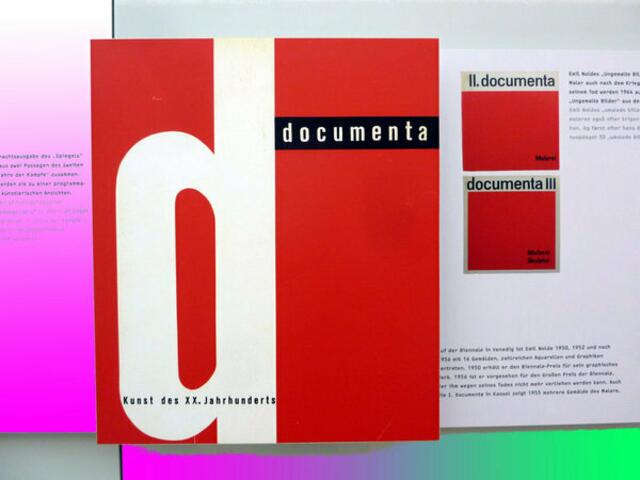1964: III. documenta - 30 "Ungemalte Bilder" (Aquarelle) werden nach NOLDES TOD gezeigt. a&s-p-Bild werner hahn. 2.11.11.