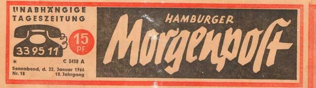15 Pfennig für eine Tageszeitung (22.01.1966)