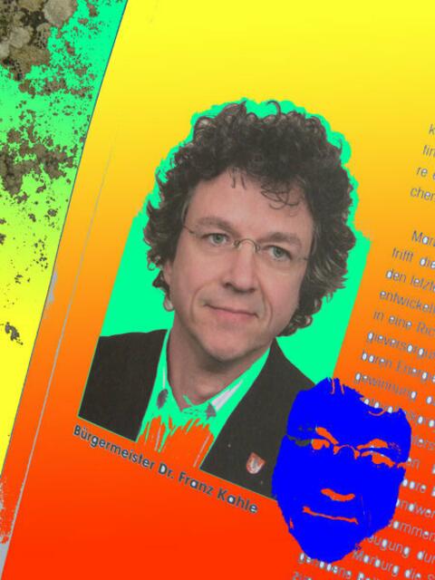 Der Marburger Bürgermeister Franz KAHLE (Grüne) hat das Wort auf Seite vier MAG MA; siehe mehr im Artikel. a&s.p-sfumatage werner hahn.