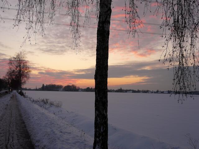 Auf dem Weg... nach Großburgwedel...durch Schnee und über Eis...