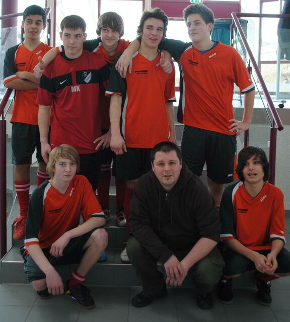 Die Fußballmannschaft der Eichenwaldschule